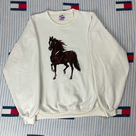 Jerzees Other - Vintage Horse Equestrian crewneck sweatshirt